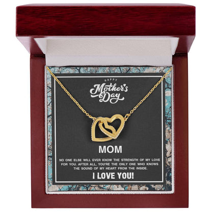 Happy Mother'S Day Gift For Mom Interlocking Hearts Necklace