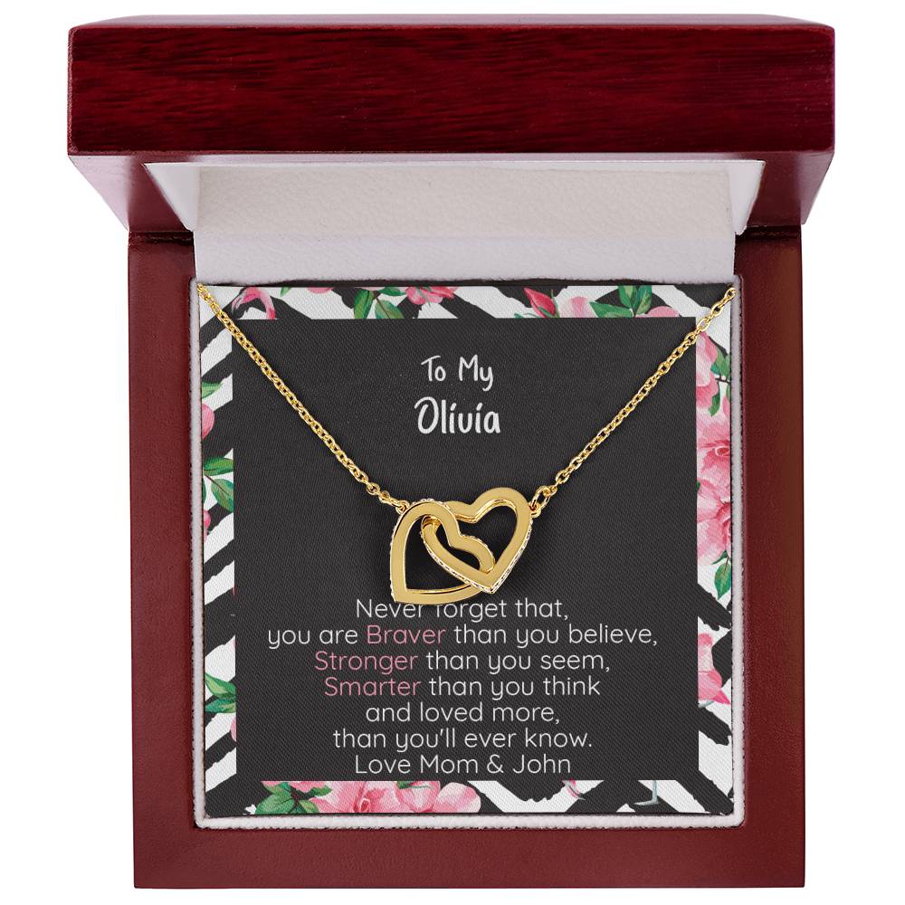 Olivia Braver Interlocking Hearts Necklace