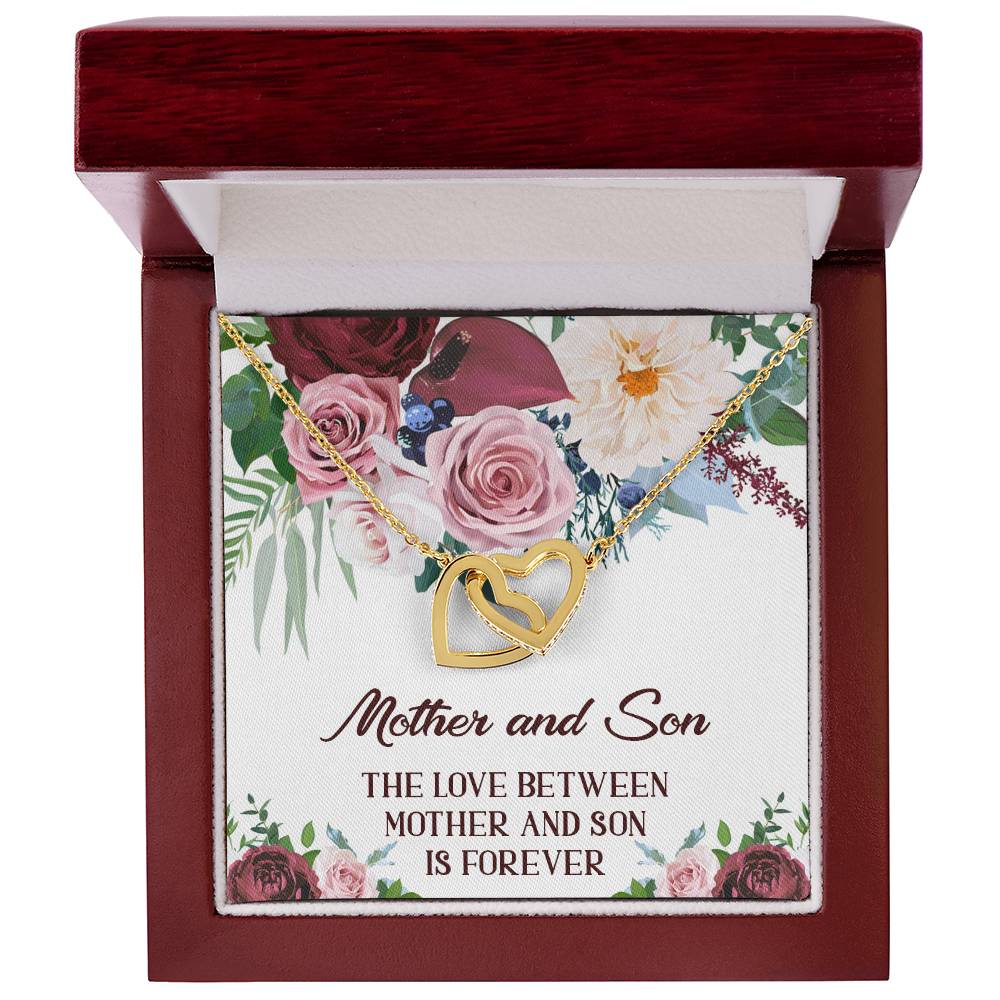 Mother Son Necklace Mother And Son Necklace Mom Jewelry From Son Interlocking Hearts Necklace Gift For Mom From Son Mother And Son Gifts