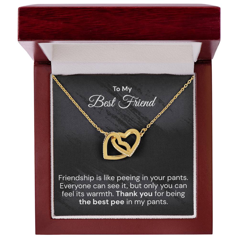 Funny Gift For Your Best Friend - Interlocked Hearts Necklace Interlocking Hearts Necklace