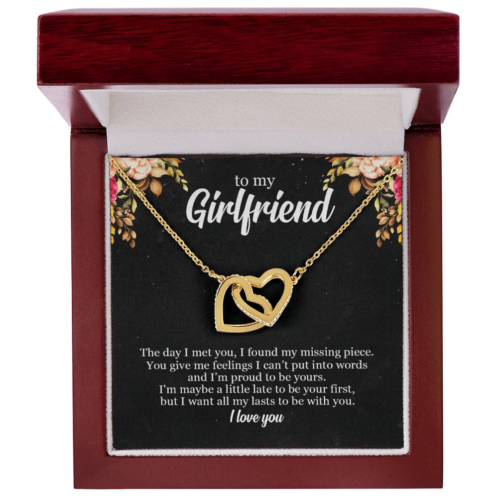 To My Future Wife - Premium Lovecube Necklace - So19 Interlocking Hearts Necklace