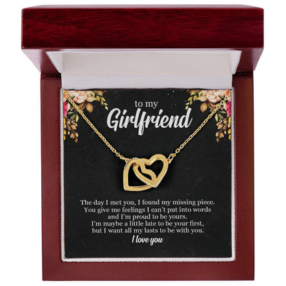 To My Future Wife - Premium Lovecube Necklace - So19 Interlocking Hearts Necklace