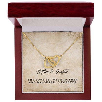 Mother & Daughter - Forever Love Necklace Interlocking Hearts Necklace