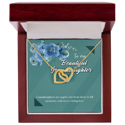 Beautiful Goddaughter Interlocking Hearts Necklace