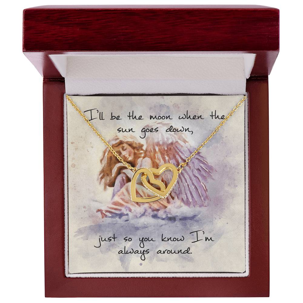Interlocking Hearts Necklace – Angel Message Card