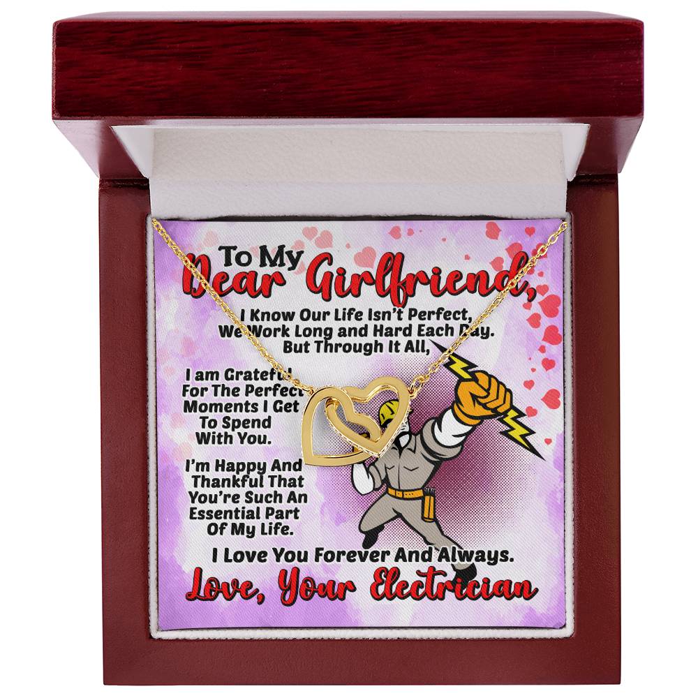 Electrician'S Girlfriend- Interlocking Heart Necklace Interlocking Hearts Necklace