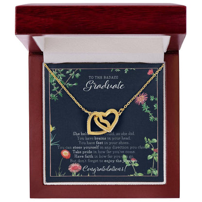 Graduation Gift Necklace Graduation Gift For Her College Graduation Gift For Her High School Senior Graduation Class Of Interlocking Hearts Necklace
