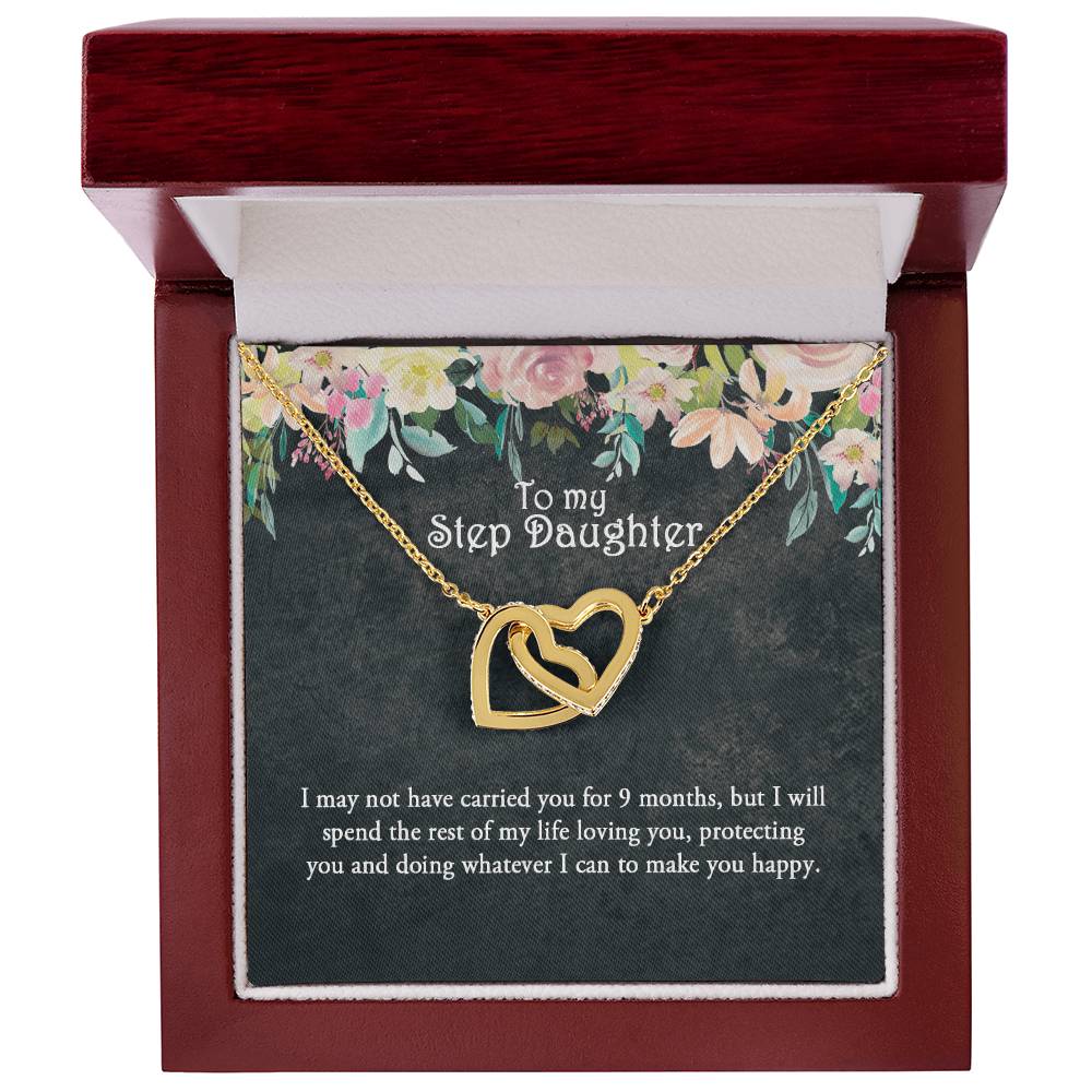Step Daughter Necklace Stepdaughter Gift Gift From Stepmom Bonus Daughter Interlocking Hearts Interlocking Hearts Necklace