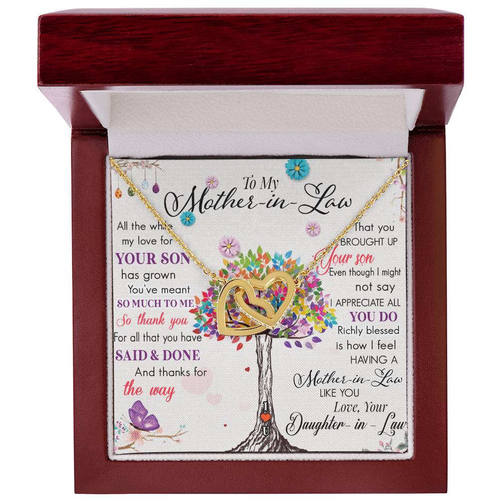 Mothers Day Gift From Daughter Son - Mother Necklace Gifts For Mom Mom Necklace Interlocking Hearts Interlocking Hearts Necklace