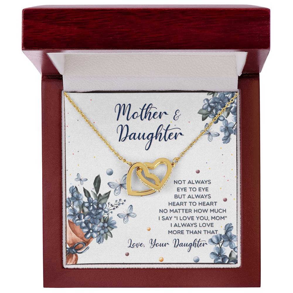 Interlocking Hearts Mother And Daughter Not Always Eye To Eye Interlocking Hearts Necklace