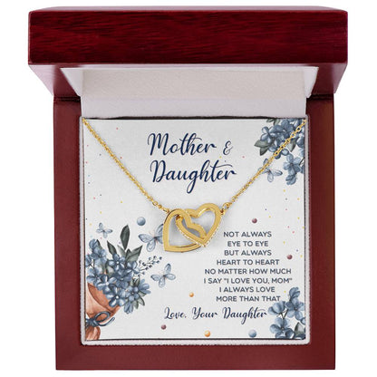 Interlocking Hearts Mother And Daughter Not Always Eye To Eye Interlocking Hearts Necklace