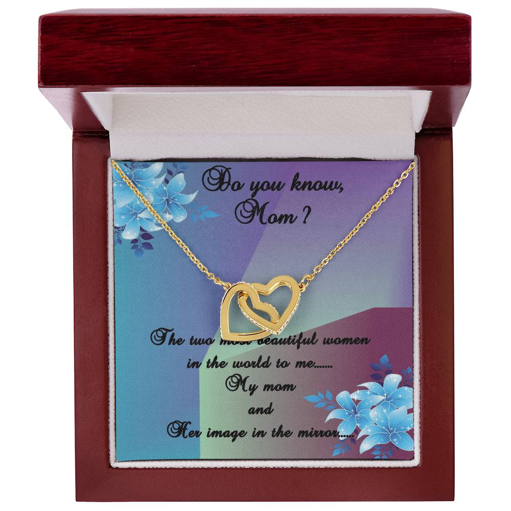 Gift For Mother Interlocking Hearts Necklace