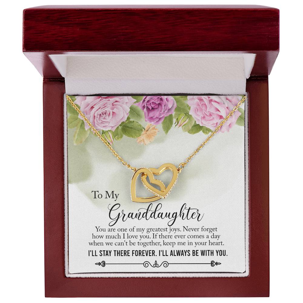 My Granddaughter - My Greatest Joys - Interlocked Hearts Necklace Interlocking Hearts Necklace