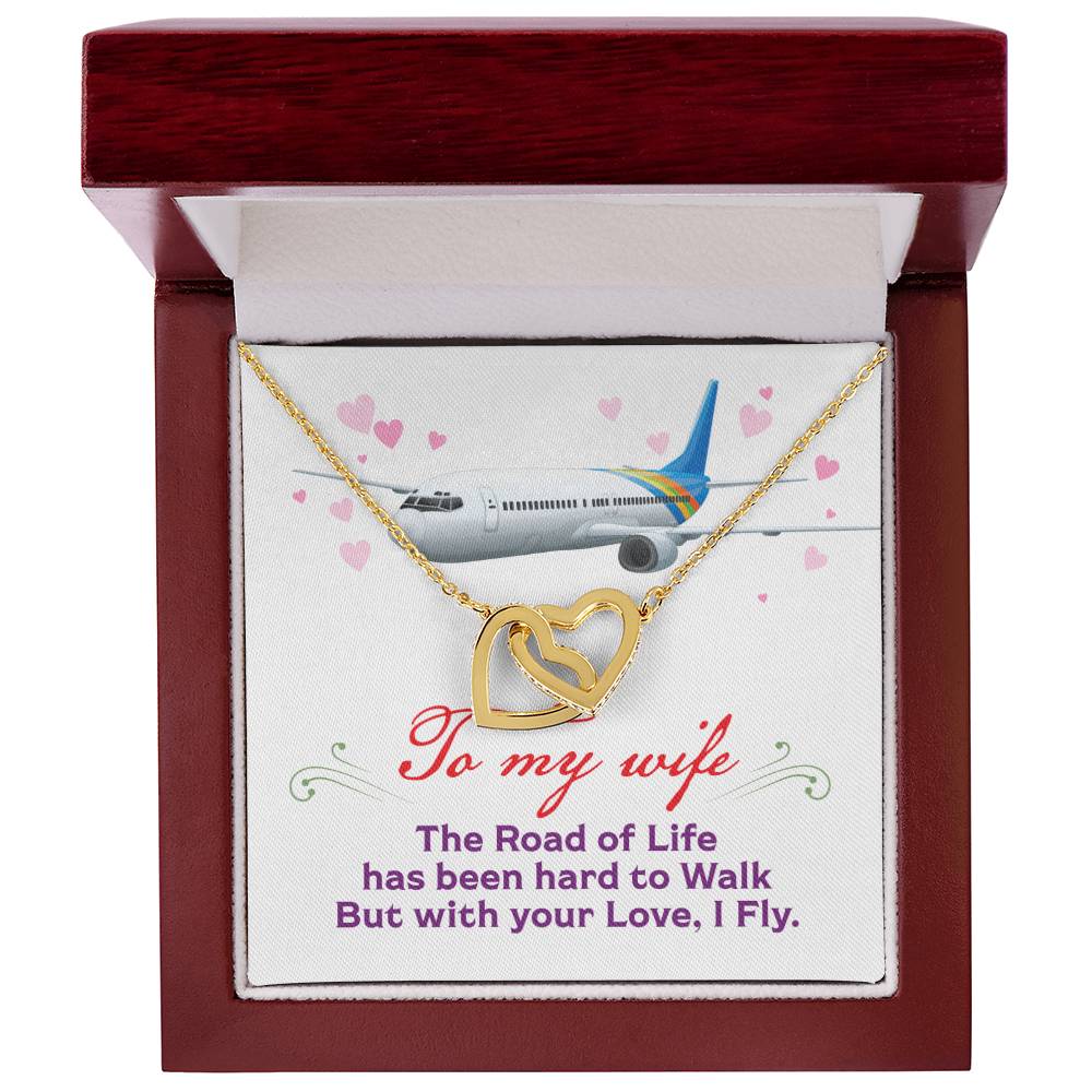 Pilot'S Wife - Interlocking Heart Necklace Interlocking Hearts Necklace