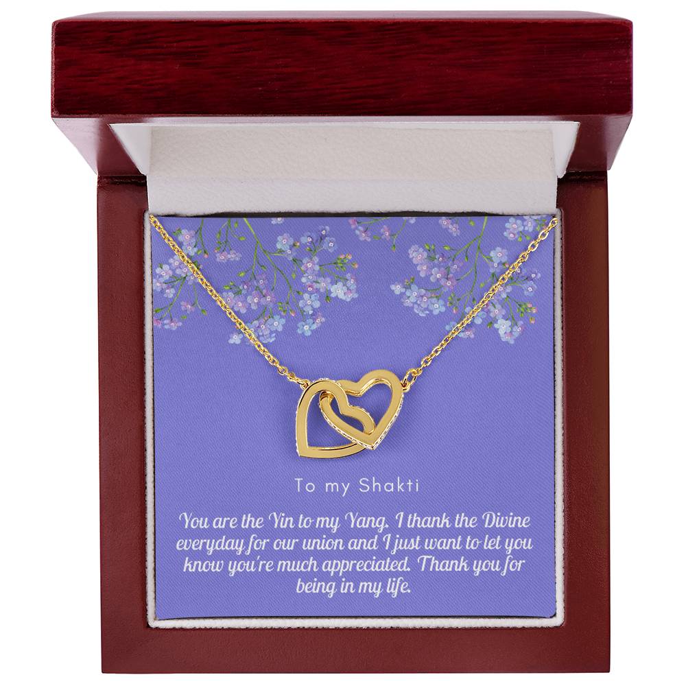 Light Shakti-Less Likely Interlocking Hearts Necklace