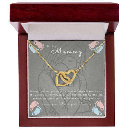 To My Mommy Interlocking Hearts Necklace