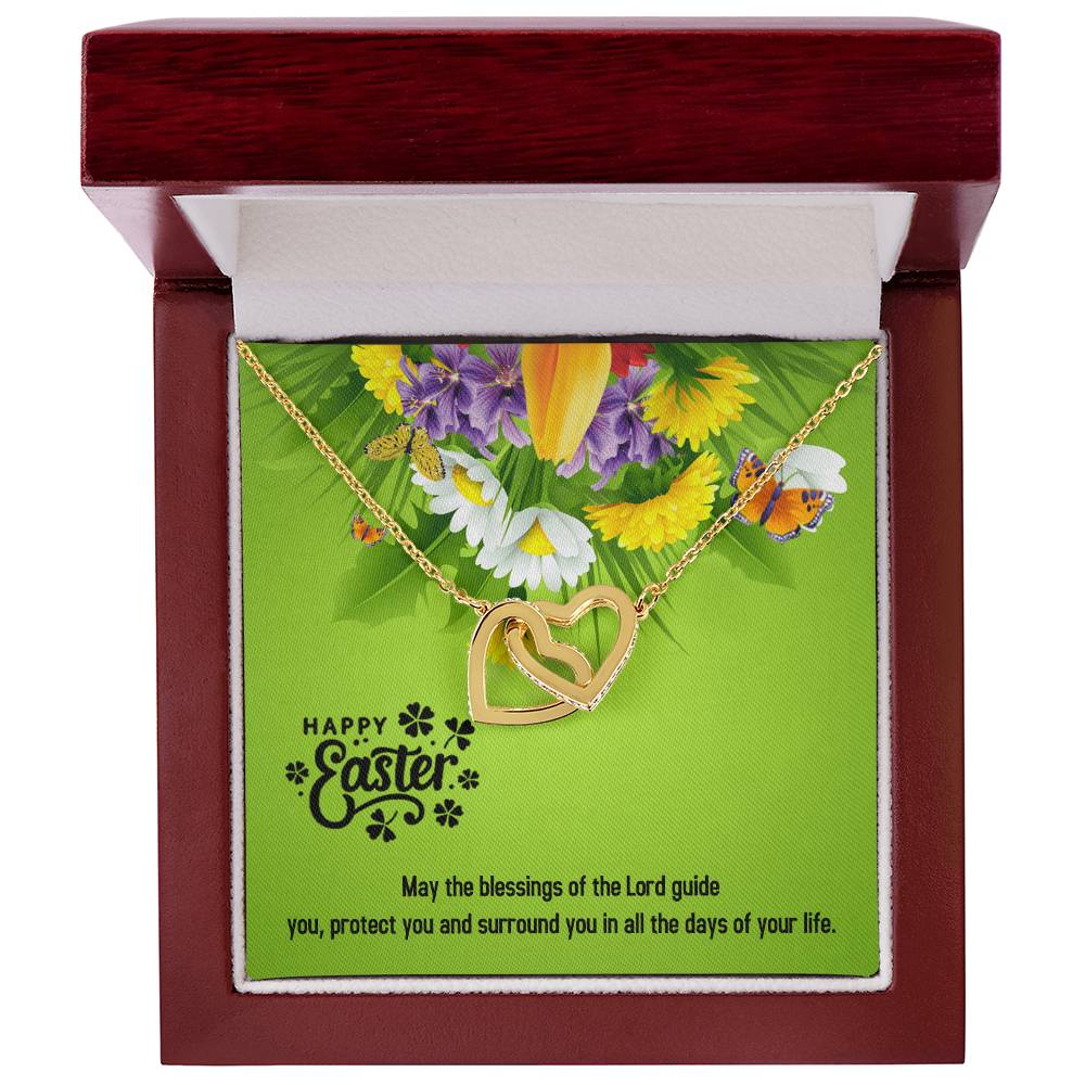 Happy Easter Gifts Interlocking Hearts Necklace