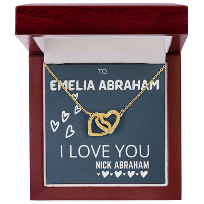 Interlocked Necklace Interlocking Hearts Necklace