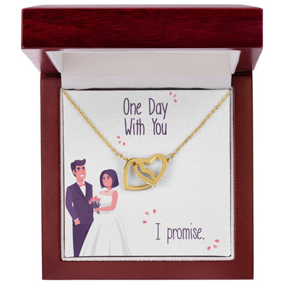 To My Future Wife - Interlocking Hearts Luxury Lovecube Interlocking Hearts Necklace