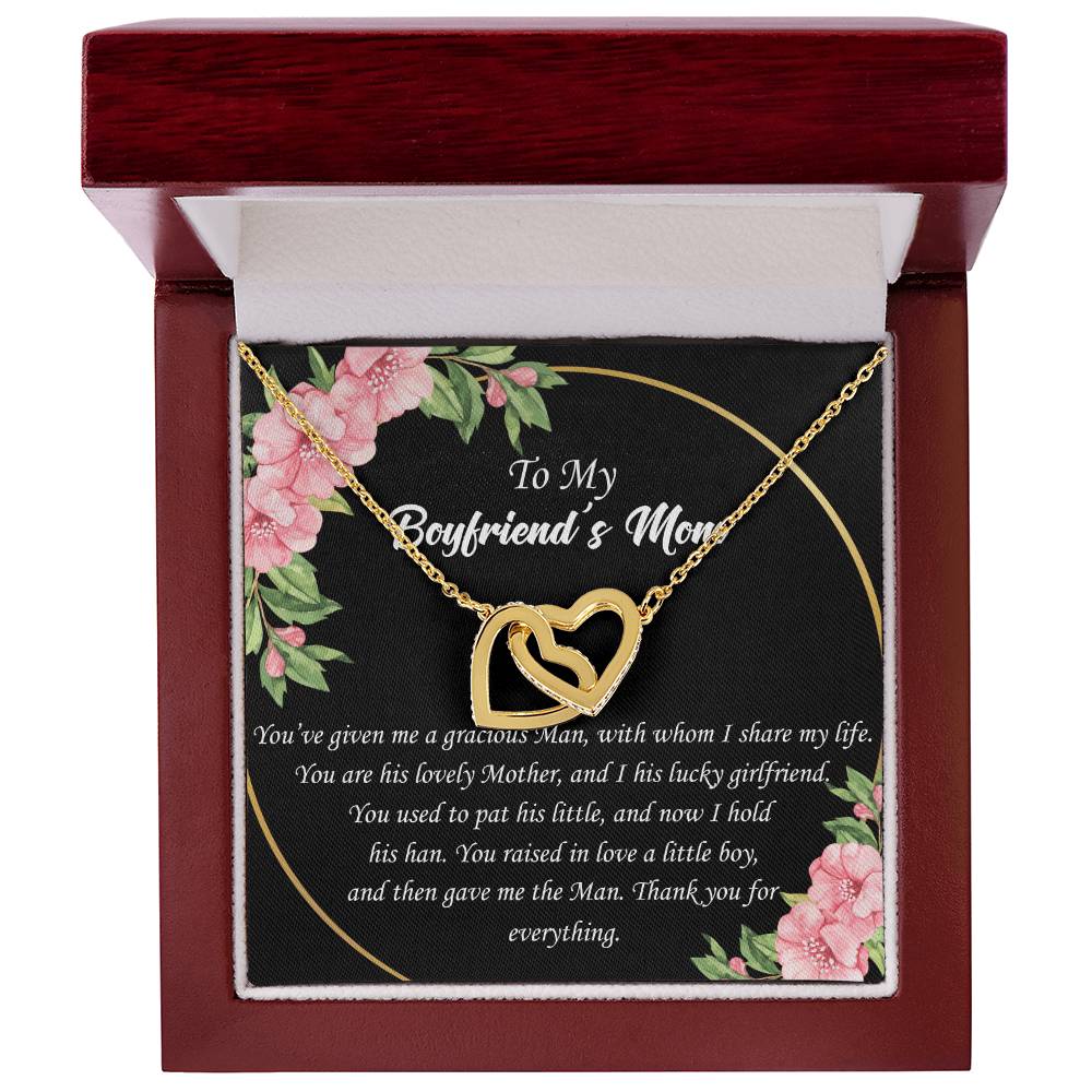 To Boyfriend'S Mom Interlocked Necklace Interlocking Hearts Necklace