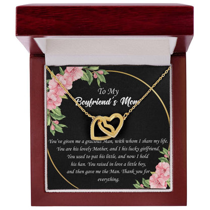 To Boyfriend'S Mom Interlocked Necklace Interlocking Hearts Necklace