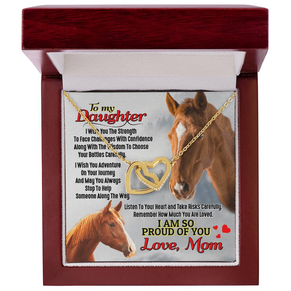 Horse Lover'S Daughter - Interlocking Heart Necklace Interlocking Hearts Necklace