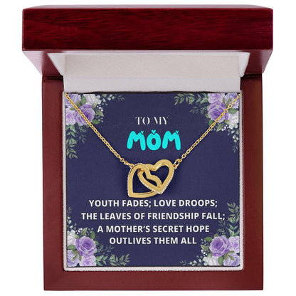 Mothers Day Gift From Daughter Son - Mother Necklace Gifts For Mom Mom Necklace Interlocking Hearts Interlocking Hearts Necklace