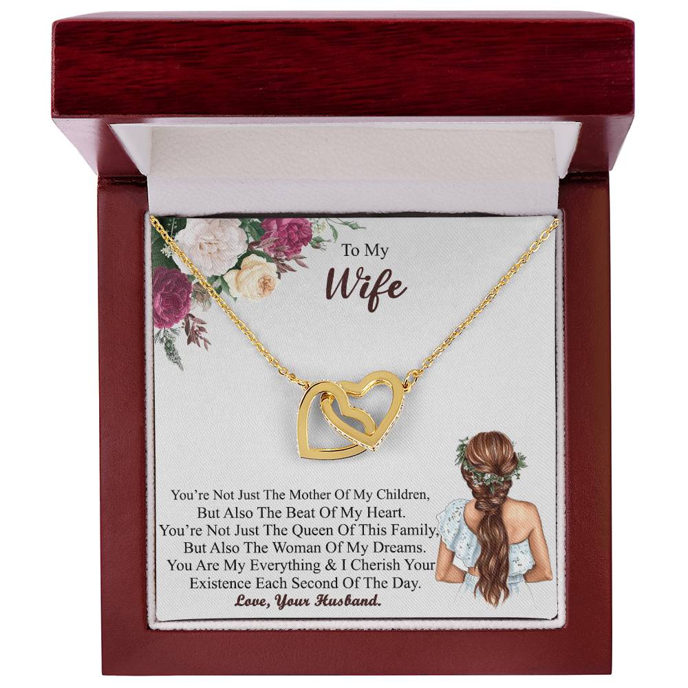 Gift For Wife Wife - Necklace Interlocking Hearts Necklace