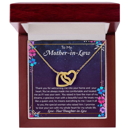 To My Mother In Law - You'Re A Special Woman - Necklace Interlocking Hearts Necklace