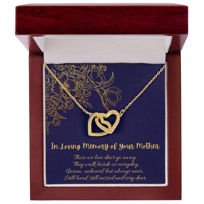 In Loving Memory Of Your Mother - Interlocking Necklace Interlocking Hearts Necklace