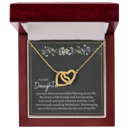 Gift For Daughter Interlocking Hearts Necklace