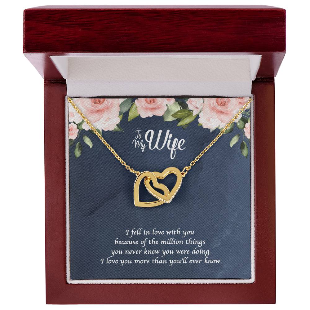 A Million Things Interlocking Heart Necklace Interlocking Hearts Necklace