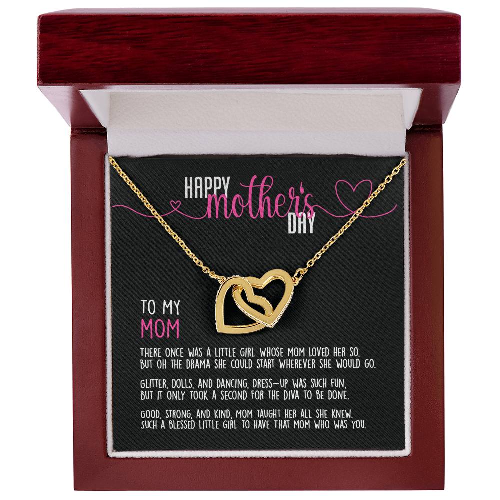 Limited Time - Happy Mother'S Day To My Mom - Necklace Interlocking Hearts Necklace