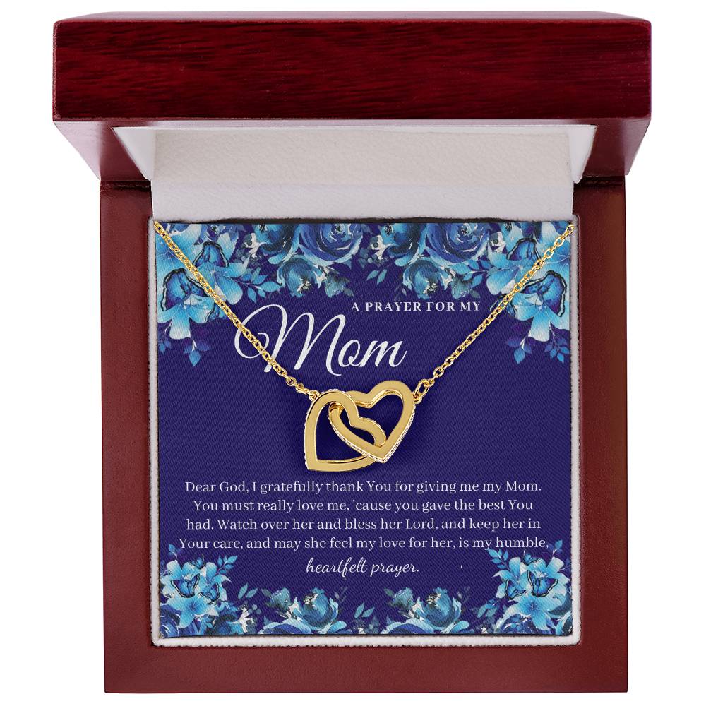 A Prayer For My Mom - Interlocking Heart Necklace Interlocking Hearts Necklace