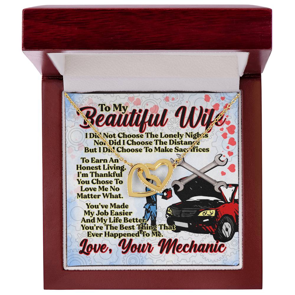 Mechanic'S Wife - Interlocking Heart Necklace Interlocking Hearts Necklace