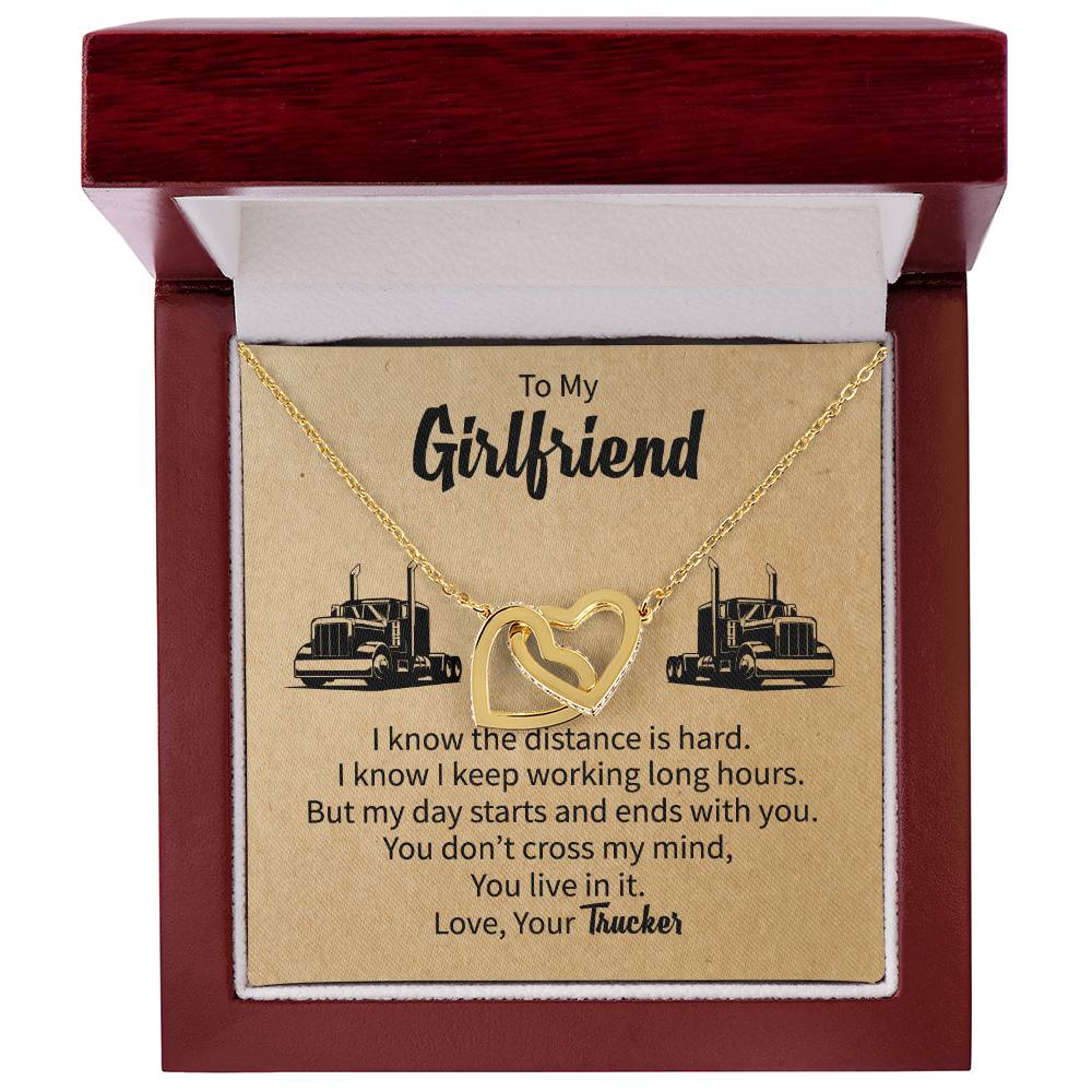 Gift For Girlfriend From Boyfriend Girlfriend Gift Ideas Interlocking Hearts Necklace