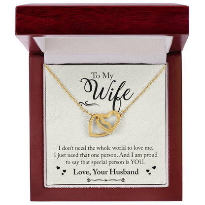 Interlocking Hearts Necklace Anniversary Gift For Wife Gift For Her From Husband Gift For Her Mothers Day Gift Valentines Day Gift Gifts For Wife Christmas Gift