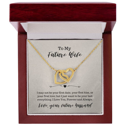 To My Future Wife Necklace Interlocking Hearts Necklace