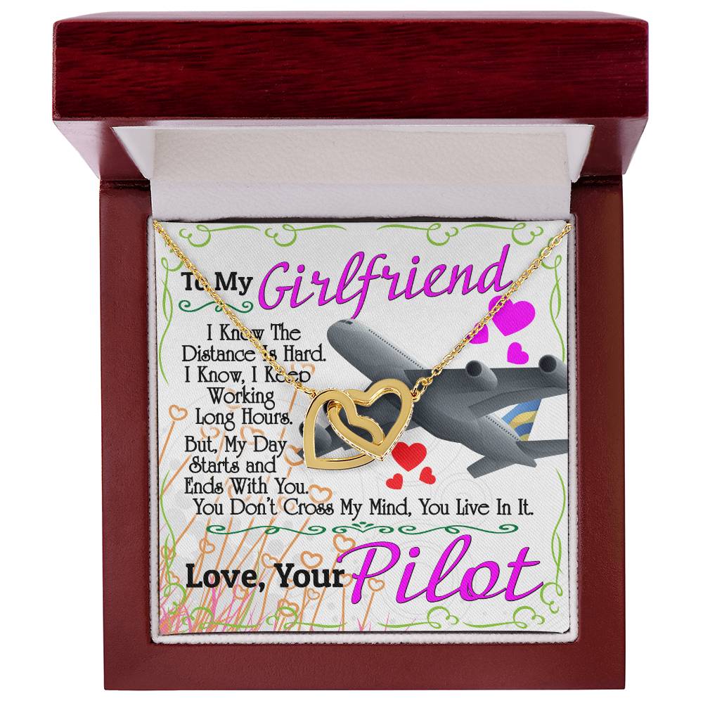 Pilot'S Girlfriend - Interlocking Heart Necklace Interlocking Hearts Necklace