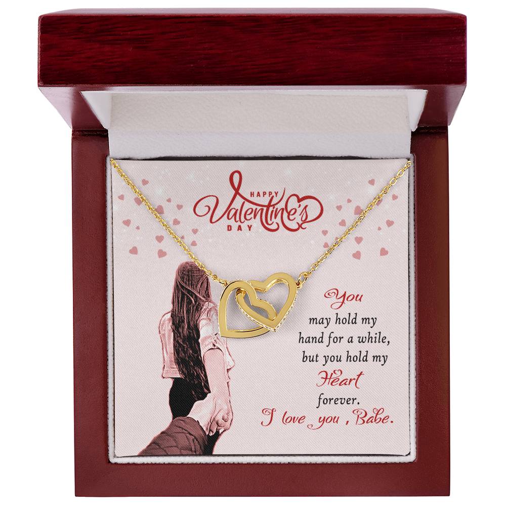 Forever Love - Valentine'S Day Necklace Interlocking Hearts Necklace