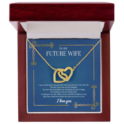 To My Future Wife - Interlocking Hearts Lovepacket Interlocking Hearts Necklace
