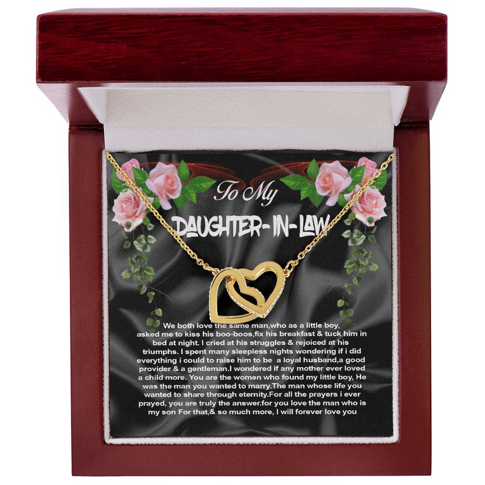 Daughter-In-Law Interlocking Hearts Necklace