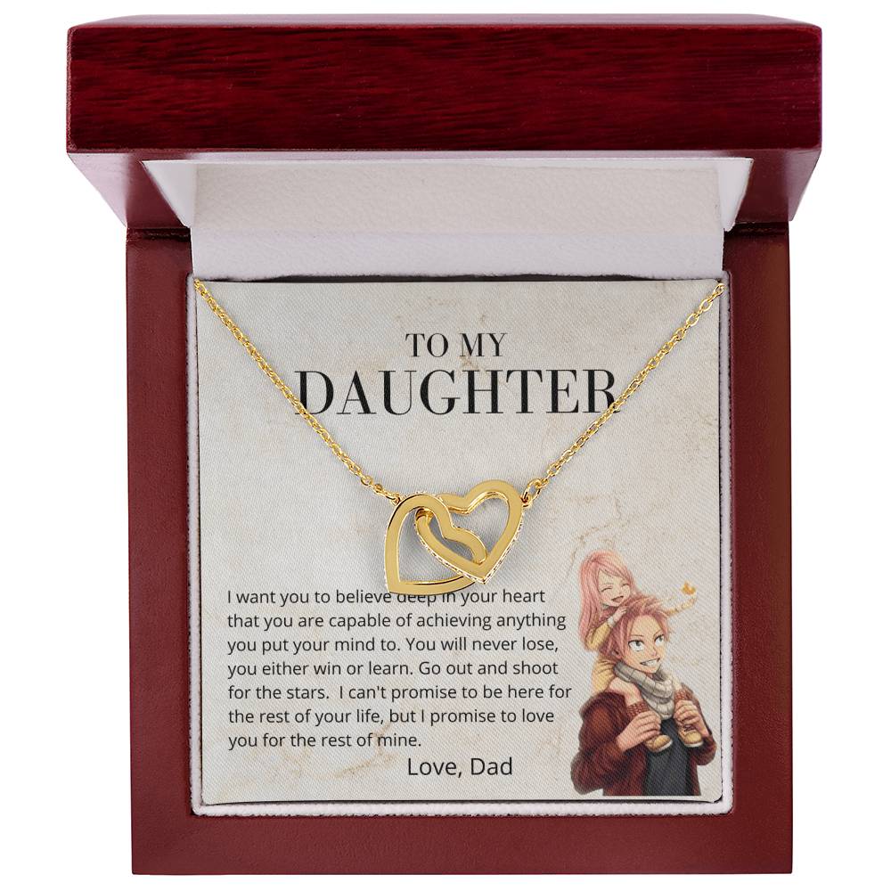 You Can Do Anything - Necklace Interlocking Hearts Necklace