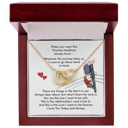 Lineman'S Girl - Interlocking Heart Necklace Interlocking Hearts Necklace
