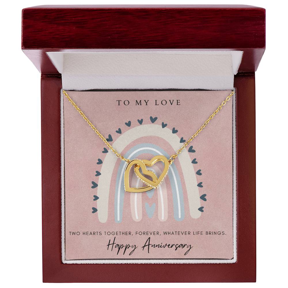 To My Love Interlocked Hearts Interlocking Hearts Necklace