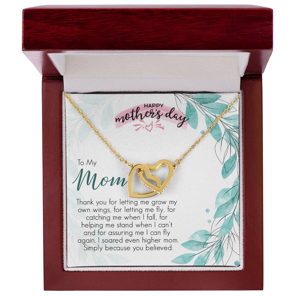 Mother'S Day Gift Necklace For Mom Mother'S Day Necklace Best Gift For Mom Mother'S Day Necklace Interlocking Hearts Necklace
