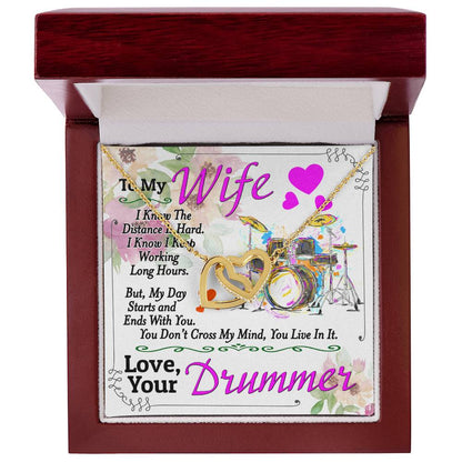 Drummer'S Wife - Interlocking Heart Necklace Interlocking Hearts Necklace