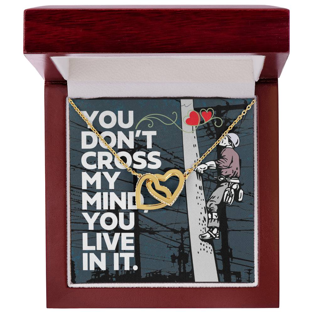 Lineman'S Girlfriend - Interlocking Heart Necklace Interlocking Hearts Necklace