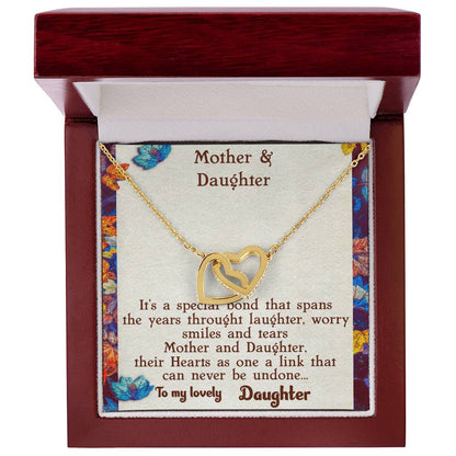 Mother & Daughter Necklace Interlocking Hearts Necklace