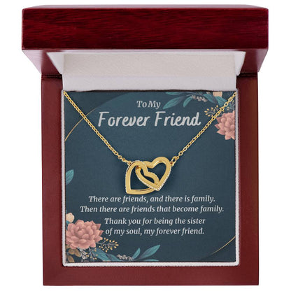 My Forever Friend - Hearts Necklace Interlocking Hearts Necklace